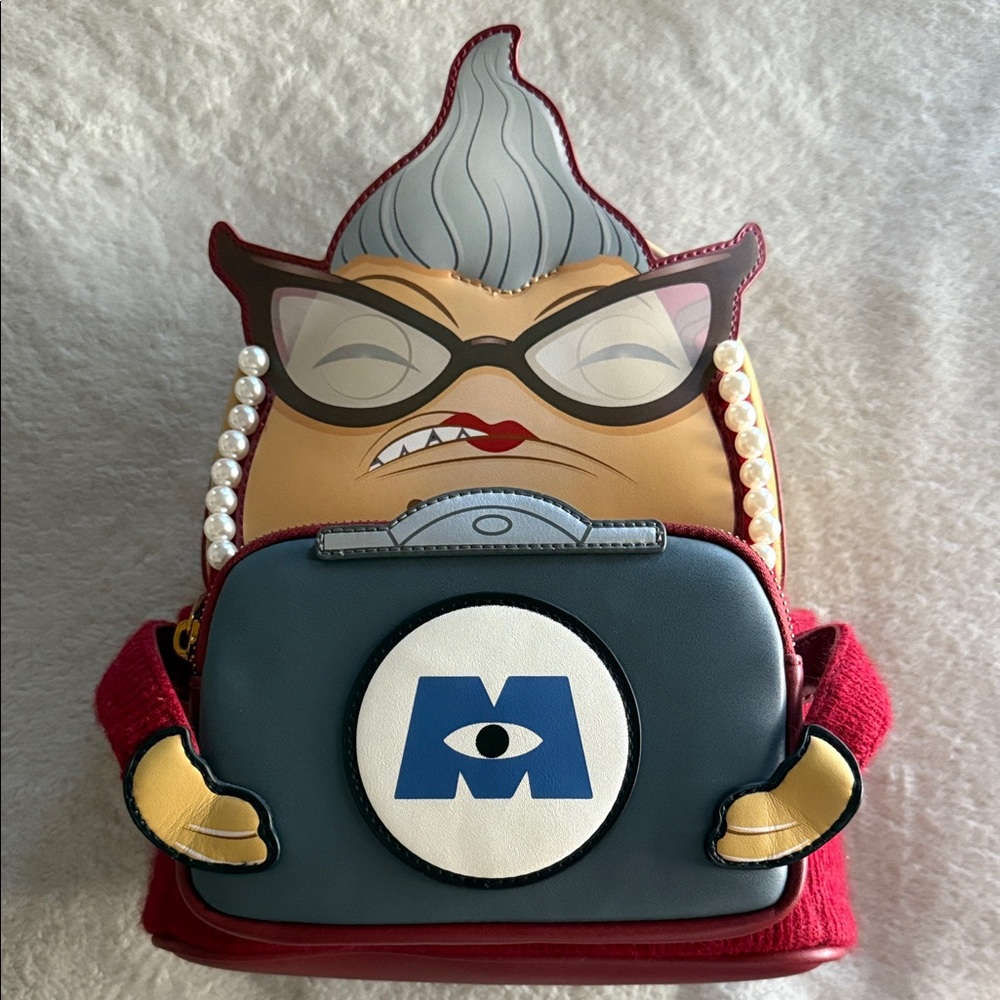 Loungefly Red and Gray Character Backpack